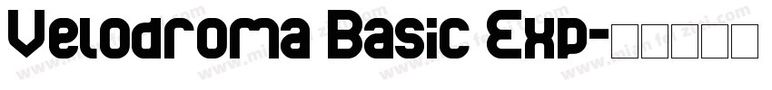 Velodroma Basic Exp字体转换
